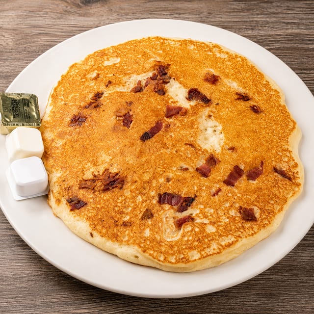 Single Bacon Pancake.